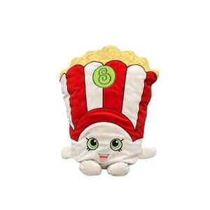 Shopkins Popcorn Plush Pillow 16" Red White Stuffed Friend